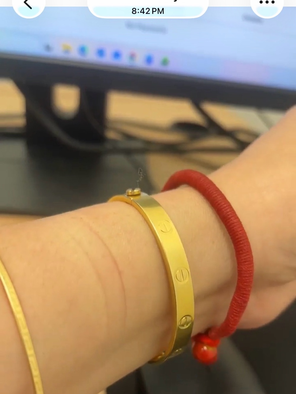 18k Gold Bracelet Cartier in 12.72g